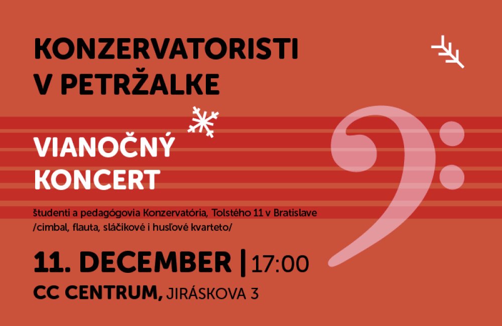 KONZERVATORISTI V PETRŽALKE - VIANOČNÝ KONCERT