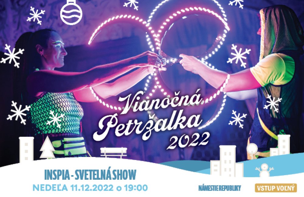 VIANOČNÁ PETRŽALKA / INSPINIA - SVETELNÁ SHOW