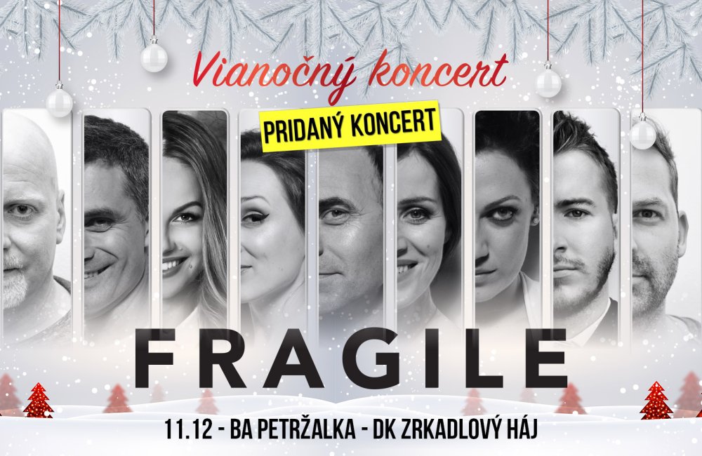 FRAGILE – VIANOČNÝ KONCERT