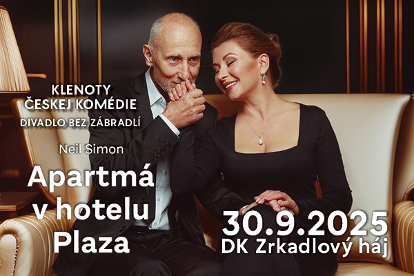 KLENOTY ČESKEJ KOMÉDIE - APARTMÁ V HOTELI PLAZA